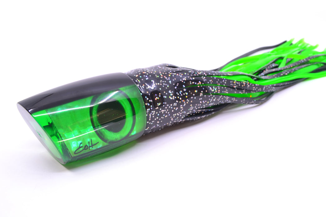Marlin Magic Green MOP Black Back Taxi Eyes Large Ruckus 14" 13oz Skirted Black/Green GZE