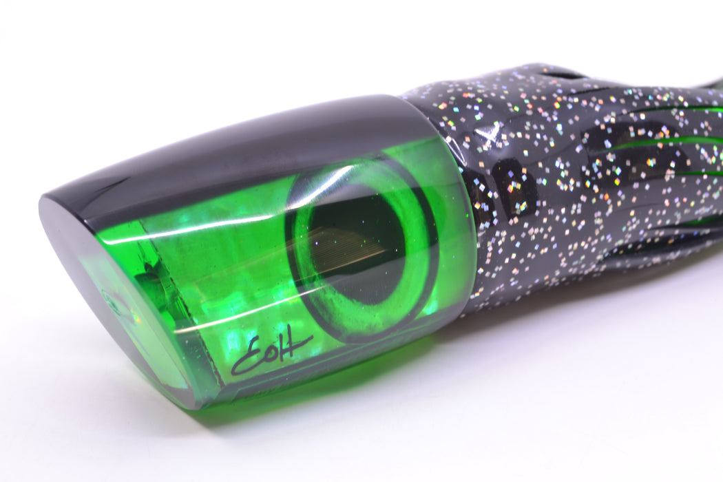 Marlin Magic Green MOP Black Back Taxi Eyes Large Ruckus 14" 13oz Skirted Black/Green GZE