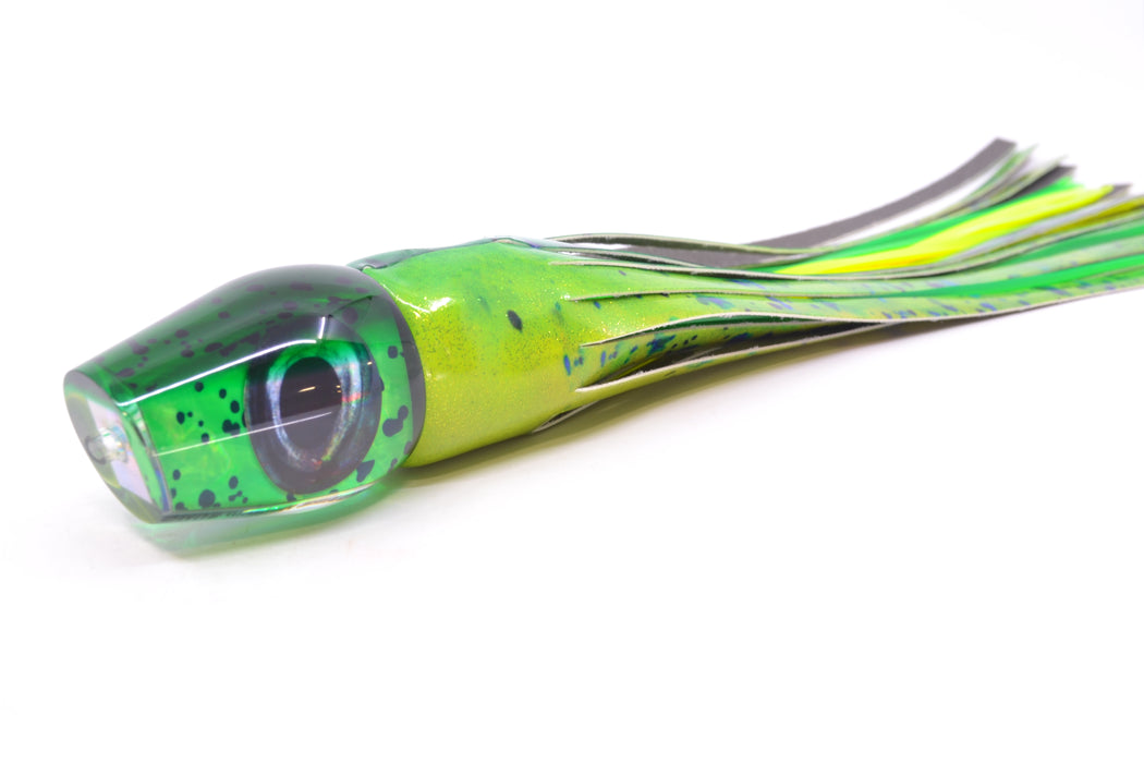 Moyes Lures Mahi MOP Green Back Taxi Eyes Medium Sumo 12" 5.5oz FT Vinyl Mahi