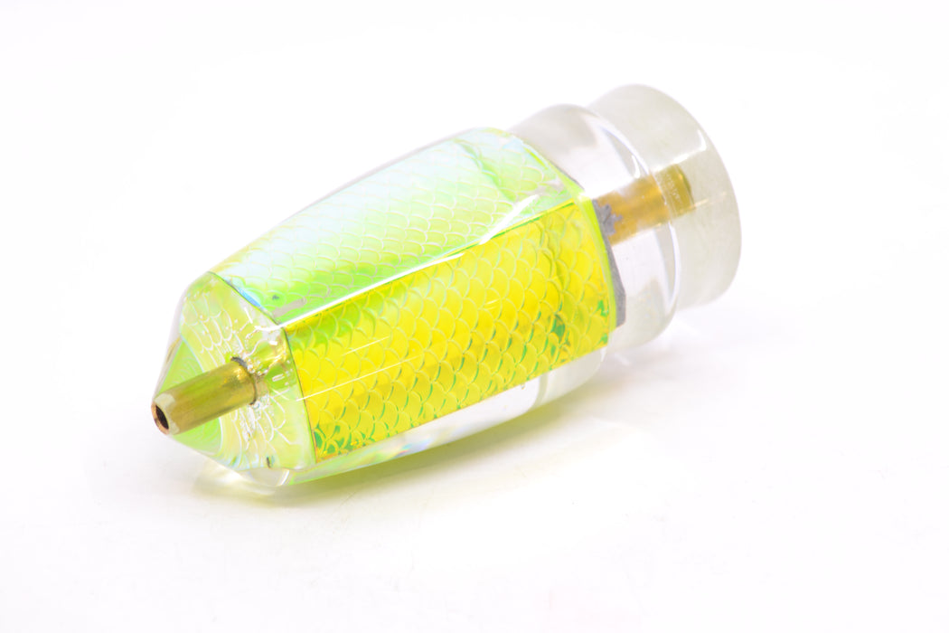 Koya Lures Lime Green Rainbow Scale Bullet 9"+ 6.3oz GZE