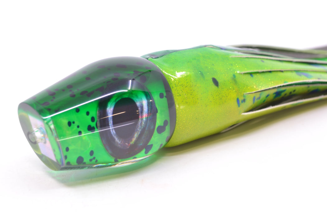 Moyes Lures Mahi MOP Green Back Taxi Eyes Medium Sumo 12" 5.5oz FT Vinyl Mahi
