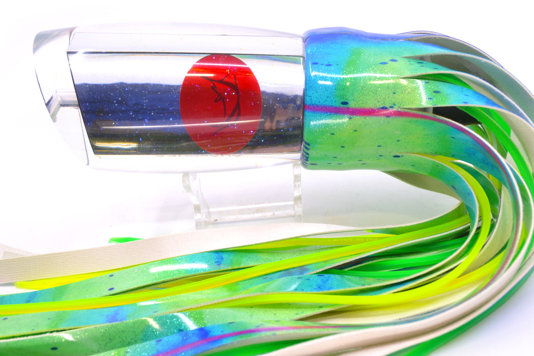 Bonze Lures Clear Mirrored Red Eyes Anaconda 16" 19oz FT Vinyl Mad Mahi GZE