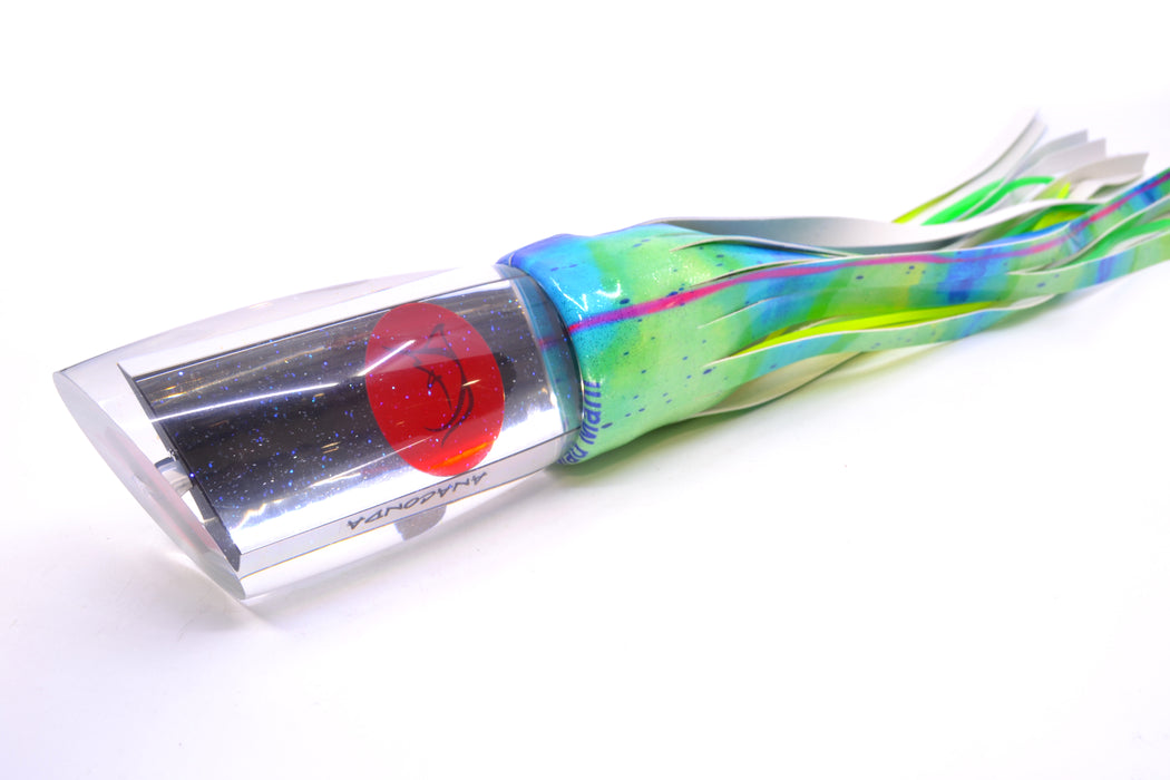 Bonze Lures Clear Mirrored Red Eyes Anaconda 16" 19oz FT Vinyl Mad Mahi GZE