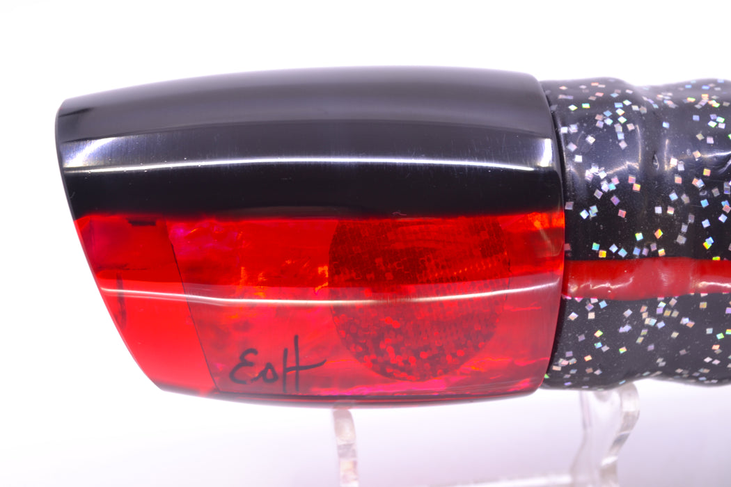 Marlin Magic Red Awabi Black Back Red Eyes Large Ruckus 14" 13oz Skirted Black/Red GZE