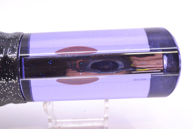 Bonze Lures Light Purple Mirrored Red Eyes Fireball 16" 19.5oz Skirted Black