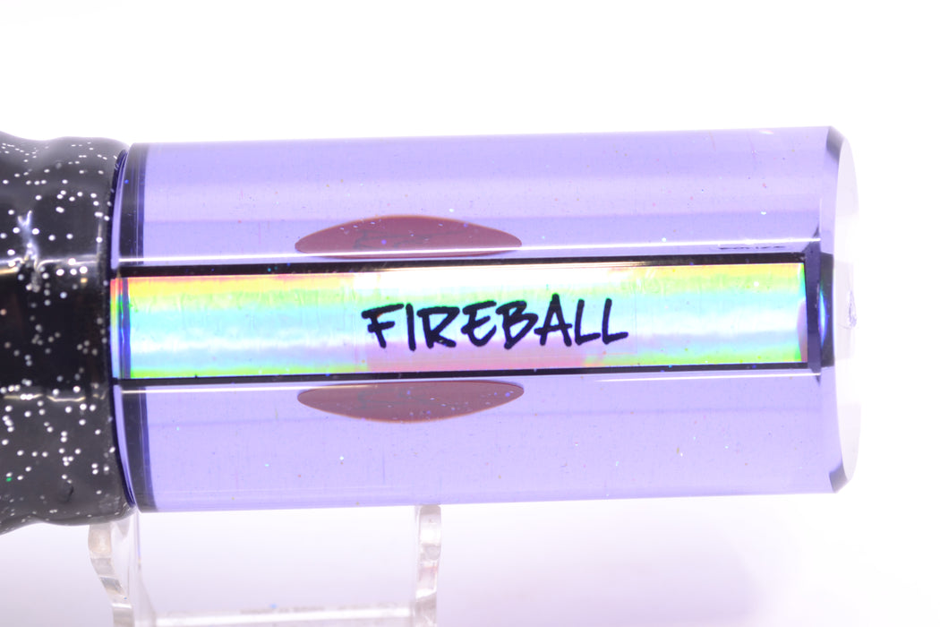 Bonze Lures Light Purple Mirrored Red Eyes Fireball 16" 19.5oz Skirted Black