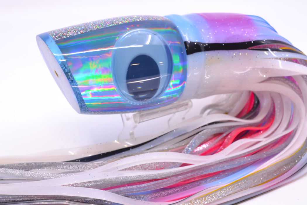 Koya Lures Ice Blue Rainbow Doll Eyes XL 861 16" 19oz BOM Skirted Gay Bob