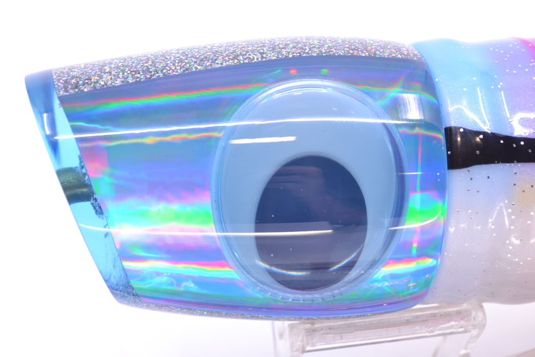 Koya Lures Ice Blue Rainbow Doll Eyes XL 861 16" 19oz BOM Skirted Gay Bob