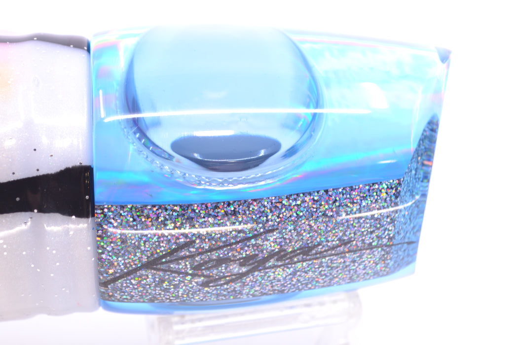 Koya Lures Ice Blue Rainbow Doll Eyes XL 861 16" 19oz BOM Skirted Gay Bob