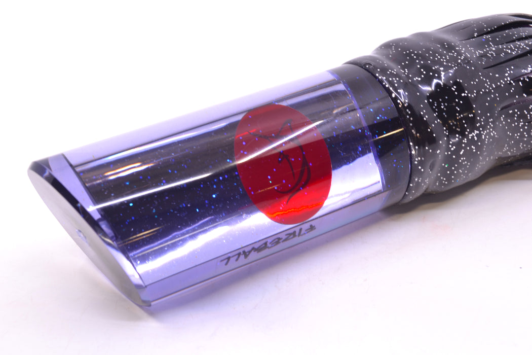 Bonze Lures Light Purple Mirrored Red Eyes Fireball 16" 19.5oz Skirted Black