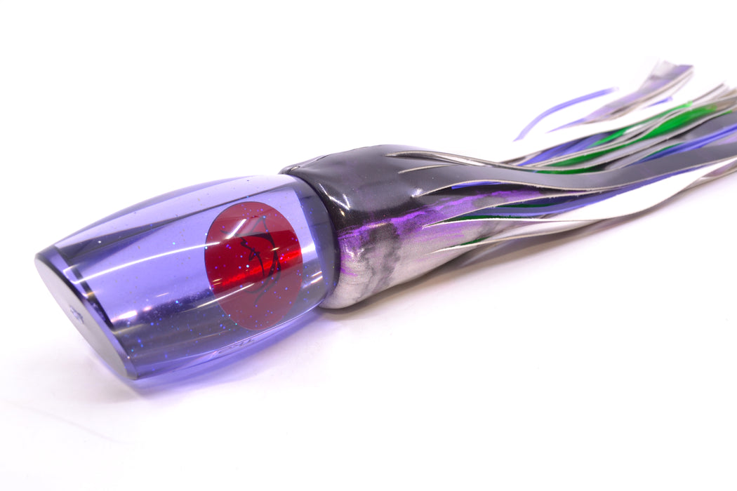Bonze Lures Purple Mirrored Red Eyes TKO 14" 11.8oz Fire Tailz Vinyl Purple Drip