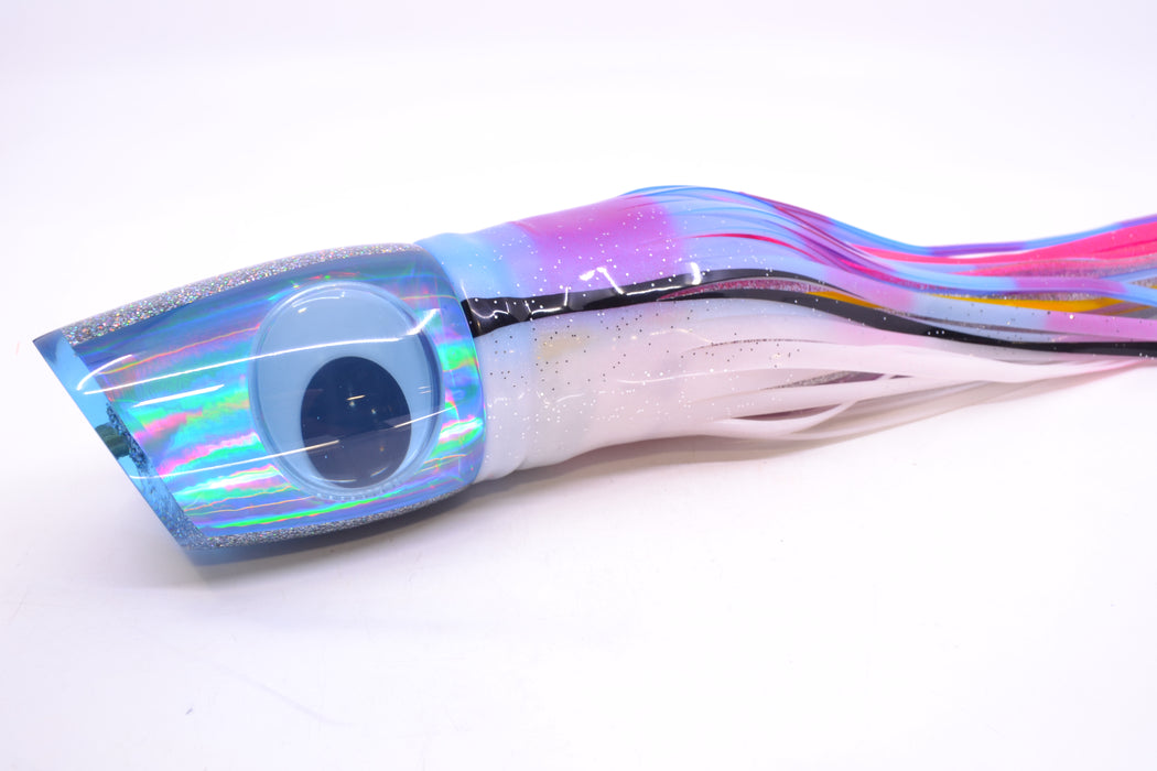 Koya Lures Ice Blue Rainbow Doll Eyes XL 861 16" 19oz BOM Skirted Gay Bob
