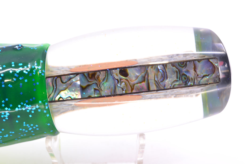 Bonze Lures Paua Shell Red Eyes TKO 14" 14.4oz Skirted Mahi