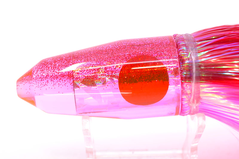 TANTRUM Lures Pink Rainbow Red Back Medium Bullet 9" 7oz Strobez Red-Pink/Orange