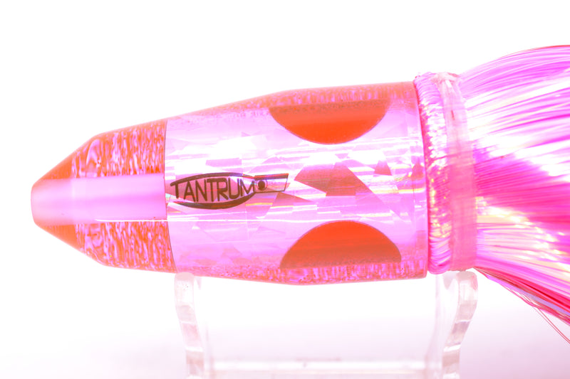 TANTRUM Lures Pink Rainbow Red Back Medium Bullet 9" 7oz Strobez Red-Pink/Orange