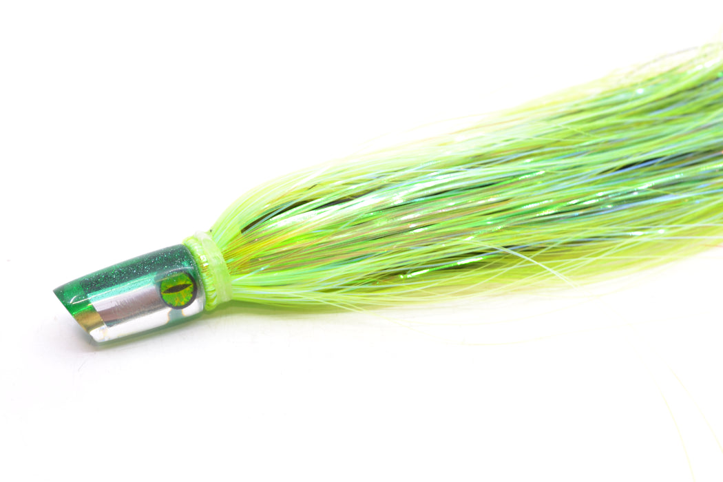 Coggin Lures Mirrored Green Back Mini Baby Peanut Stick 4.5" 1oz Flashabou Green/Black GZE