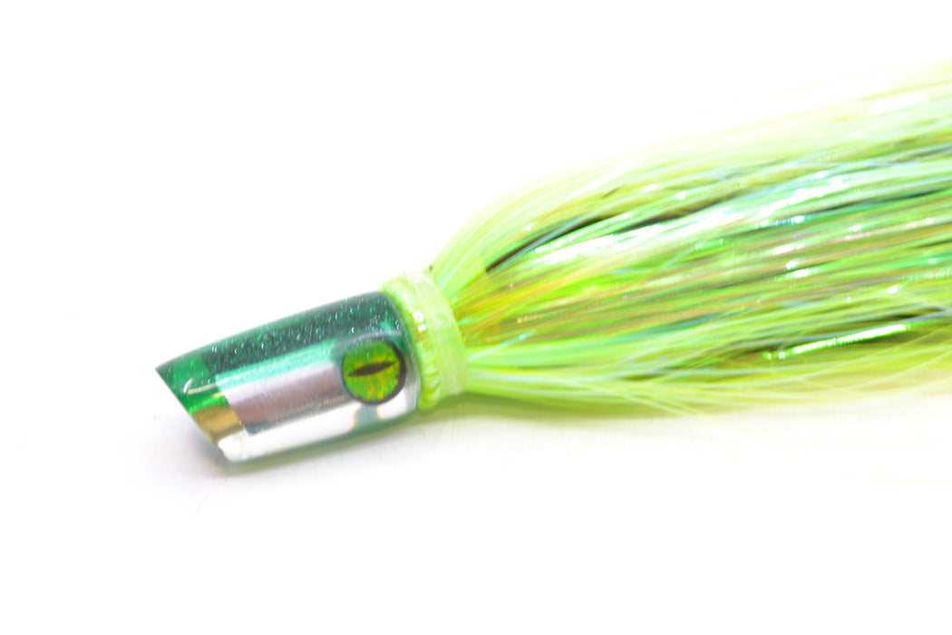 Coggin Lures Mirrored Green Back Mini Baby Peanut Stick 4.5" 1oz Flashabou Green/Black GZE