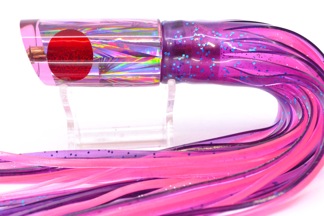 Koya Lures Purple Rainbow Starburst Red Eyes Tube 9" 4.5oz Skirted Purple/Pink GZE