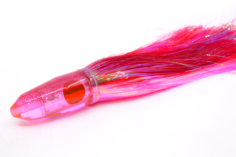 TANTRUM Lures Pink Rainbow Red Back Medium Bullet 9" 7oz Strobez Red-Pink/Orange
