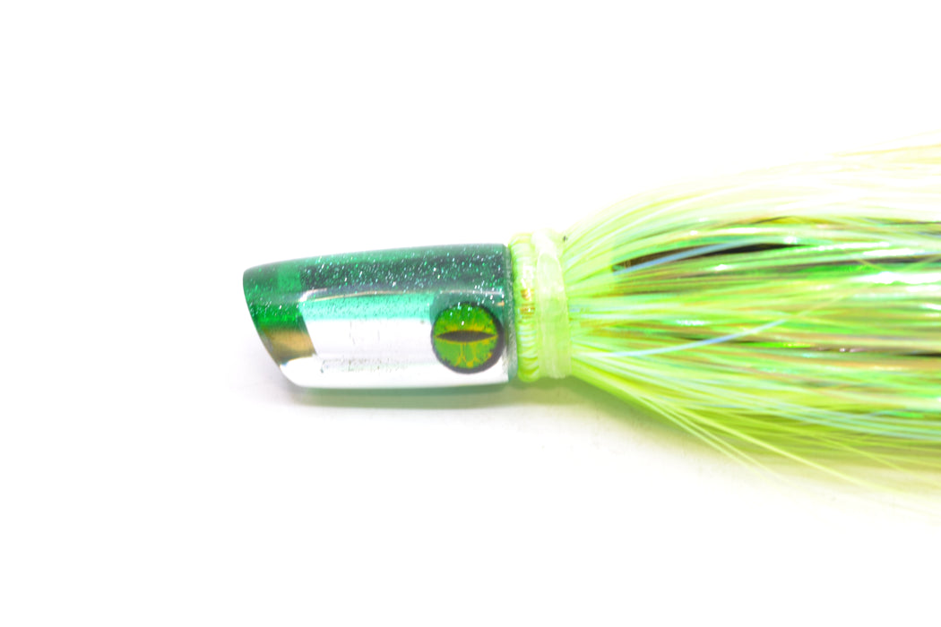 Coggin Lures Mirrored Green Back Mini Baby Peanut Stick 4.5" 1oz Flashabou Green/Black GZE