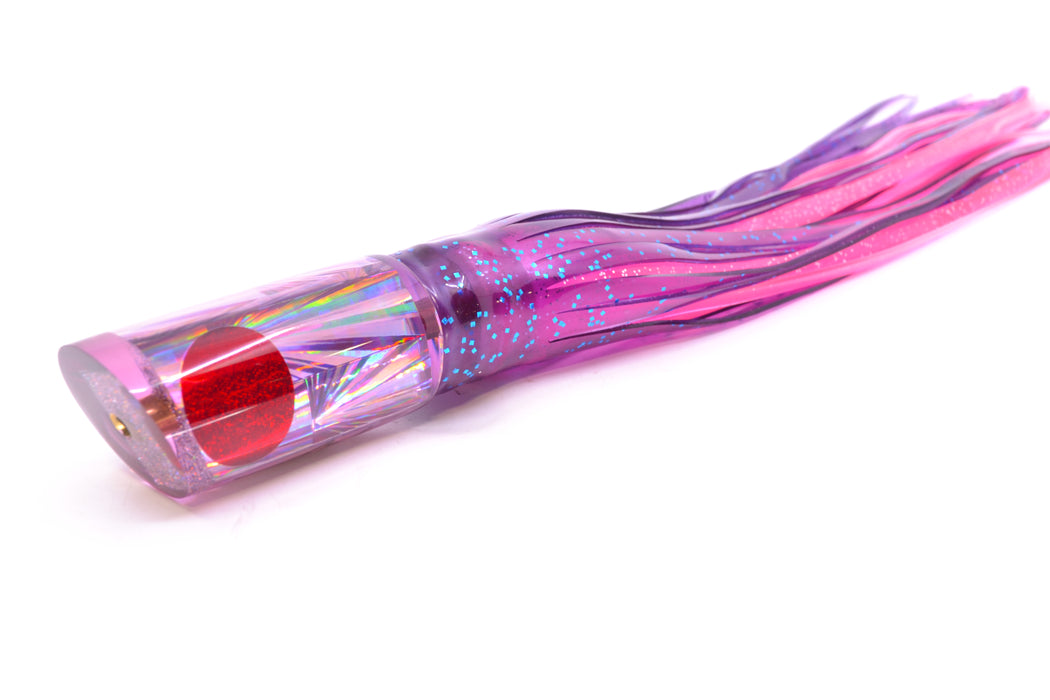 Koya Lures Purple Rainbow Starburst Red Eyes Tube 9" 4.5oz Skirted Purple/Pink GZE