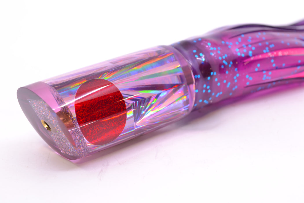 Koya Lures Purple Rainbow Starburst Red Eyes Tube 9" 4.5oz Skirted Purple/Pink GZE