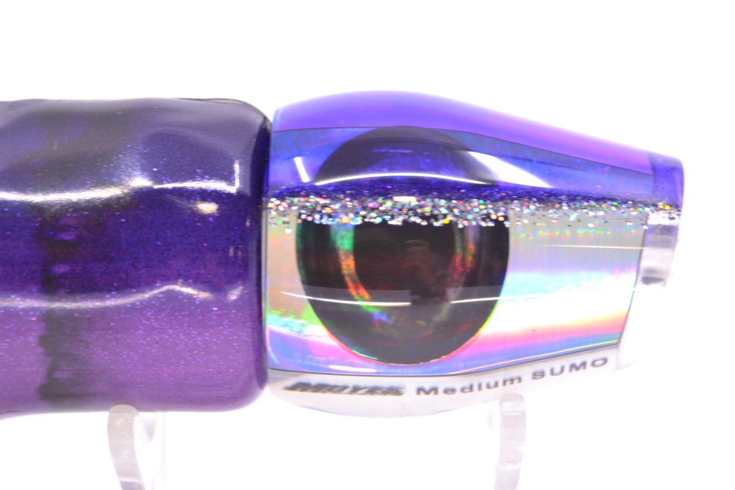Moyes Lures Silver Rainbow Purple-Silver Back Medium Sumo 12" 5.5oz FT Vinyl Grape Juice
