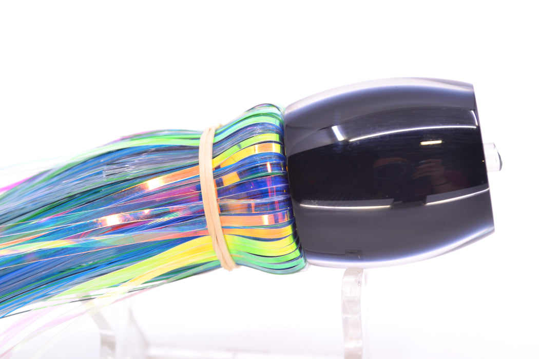 Moyes Lures Black Pearl Black Back Taxi Eyes Small Secret 9" 1.6oz Skirted Mixed Hair