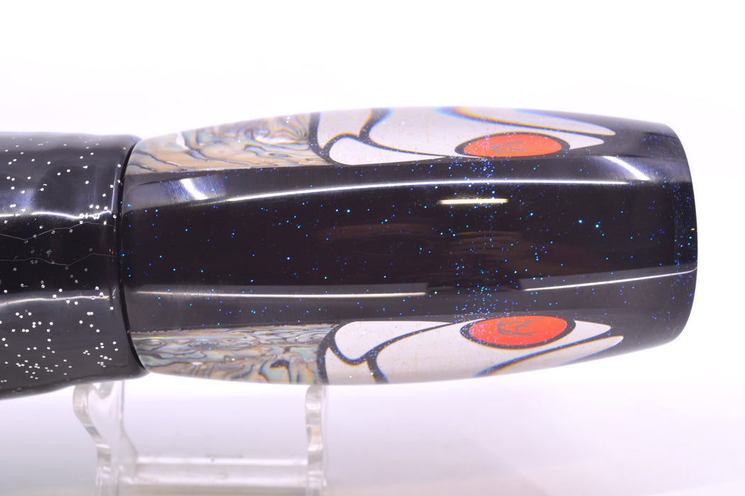 Bonze Lures Hydra Fish Red Eyes Violator 14" 17oz Skirted Black-Yellow-Blue