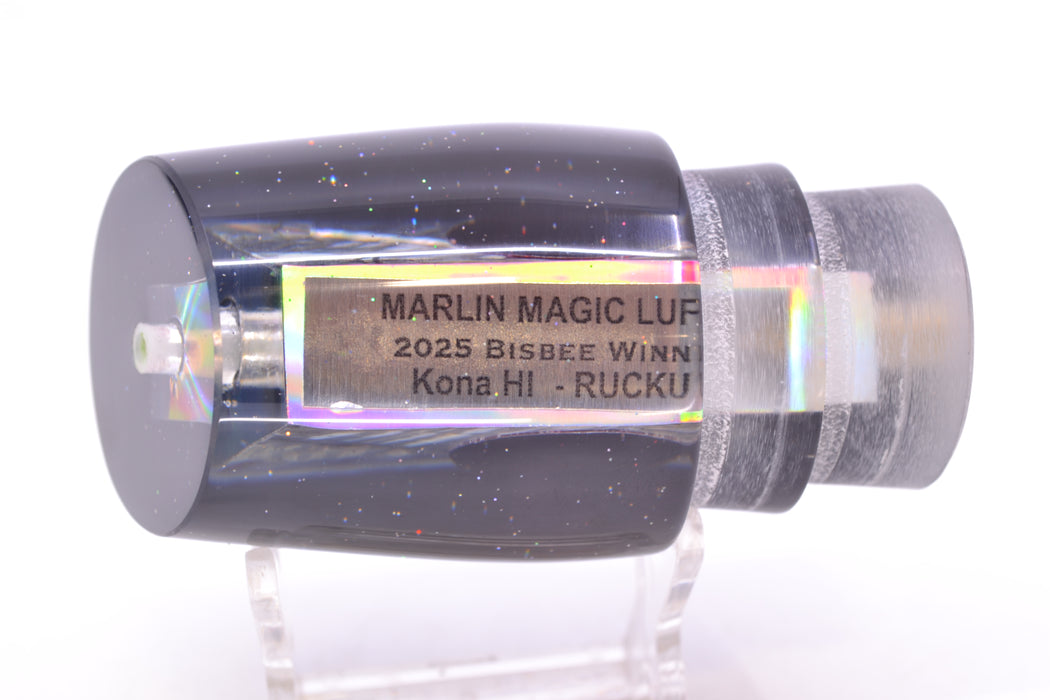 Marlin Magic Lures Blue-Purple Abalone Black Back Red Eyes Ruckus 12" 7.2oz GZE