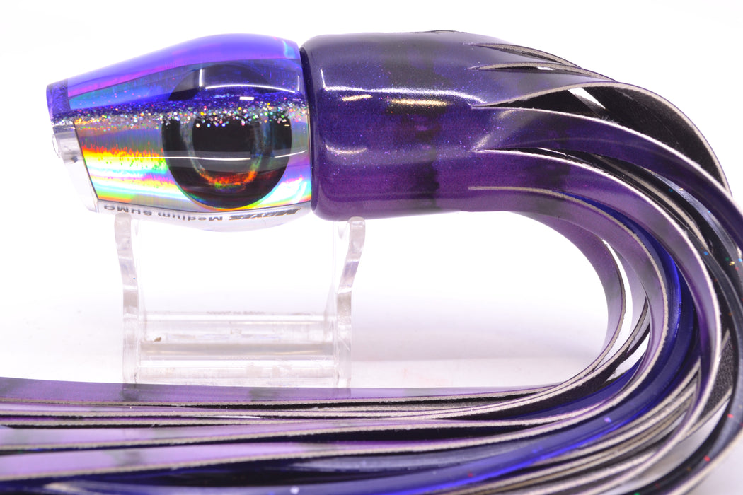 Moyes Lures Silver Rainbow Purple-Silver Back Medium Sumo 12" 5.5oz FT Vinyl Grape Juice