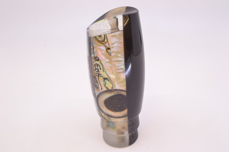 Marlin Magic Lures White Abalone Black Back Taxi Eyes Terminator Scoop 14" 10.2oz