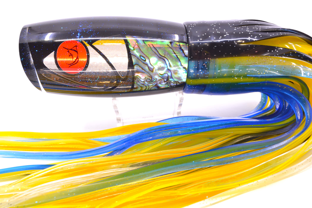 Bonze Lures Hydra Fish Red Eyes Violator 14" 17oz Skirted Black-Yellow-Blue