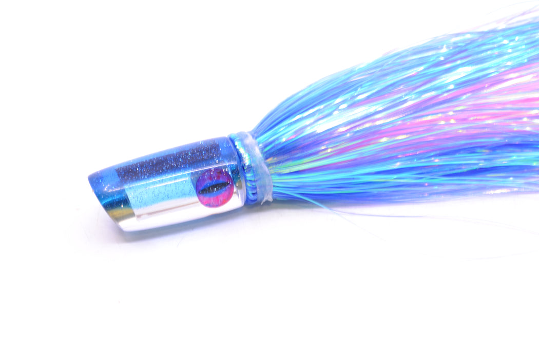 Coggin Lures Mirrored Blue Back Mini Baby Peanut Stick 4.5" 1oz Flashabou Blue/Pink GZE