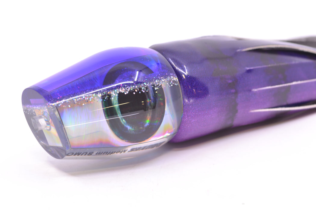Moyes Lures Silver Rainbow Purple-Silver Back Medium Sumo 12" 5.5oz FT Vinyl Grape Juice