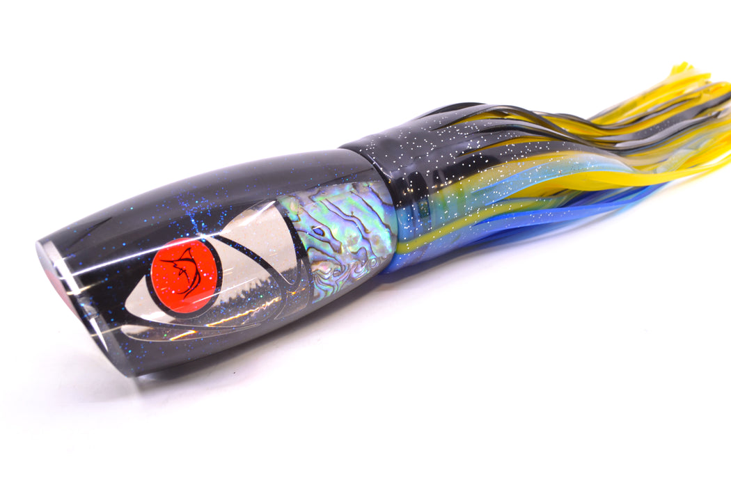 Bonze Lures Hydra Fish Red Eyes Violator 14" 17oz Skirted Black-Yellow-Blue
