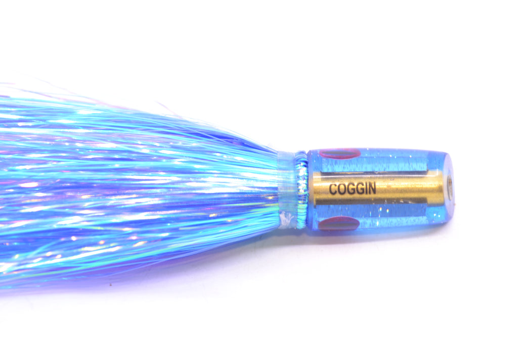 Coggin Lures Mirrored Blue Back Mini Baby Peanut Stick 4.5" 1oz Flashabou Blue/Pink GZE