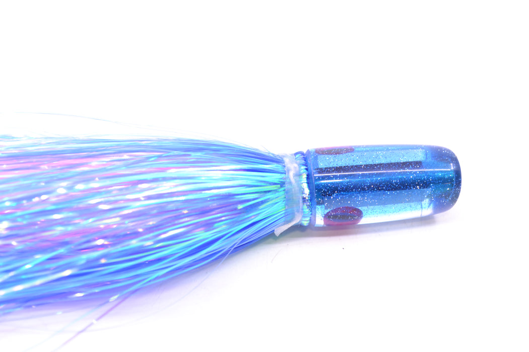 Coggin Lures Mirrored Blue Back Mini Baby Peanut Stick 4.5" 1oz Flashabou Blue/Pink GZE