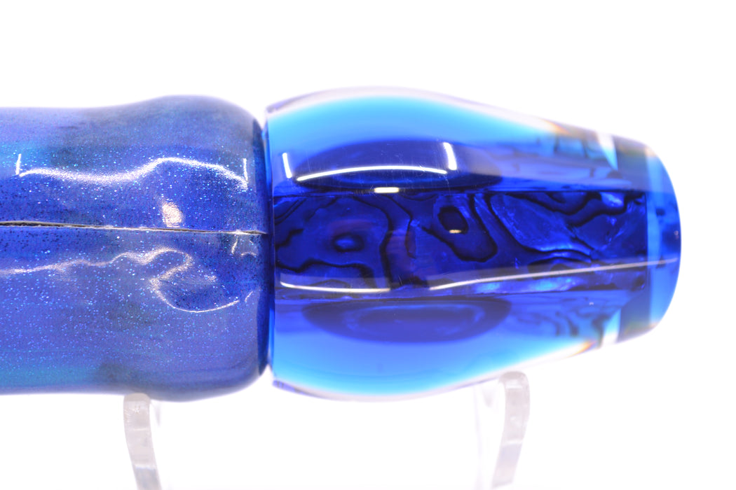 Moyes Lures Paua Shell Blue Back Medium Sumo 12" 5.5oz FT Vinyl Aku Revisited GZE