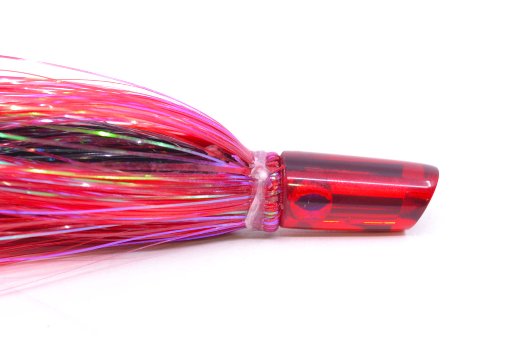 Coggin Lures Red Mirrored Mini Baby Peanut Stick 4.5" 1oz Flashabou Red/Black GZE