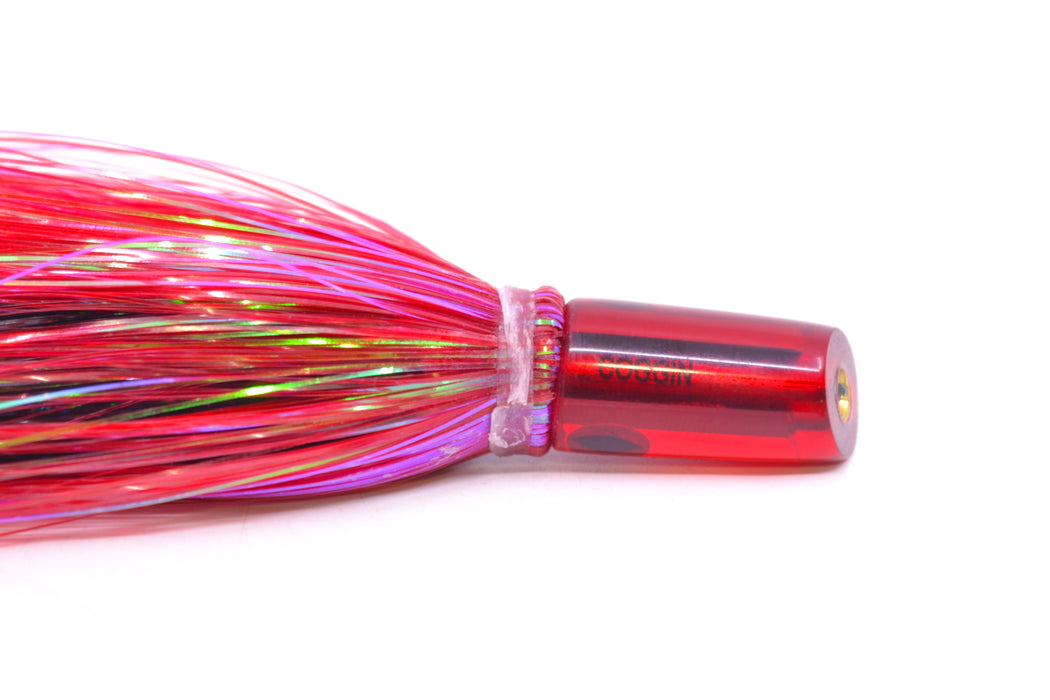 Coggin Lures Red Mirrored Mini Baby Peanut Stick 4.5" 1oz Flashabou Red/Black GZE
