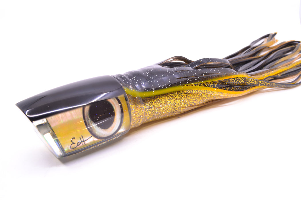 Marlin Magic Golden MOP Black Back Taxi Eyes Large Ruckus 14" 13oz Skirted Black-Gold GZE