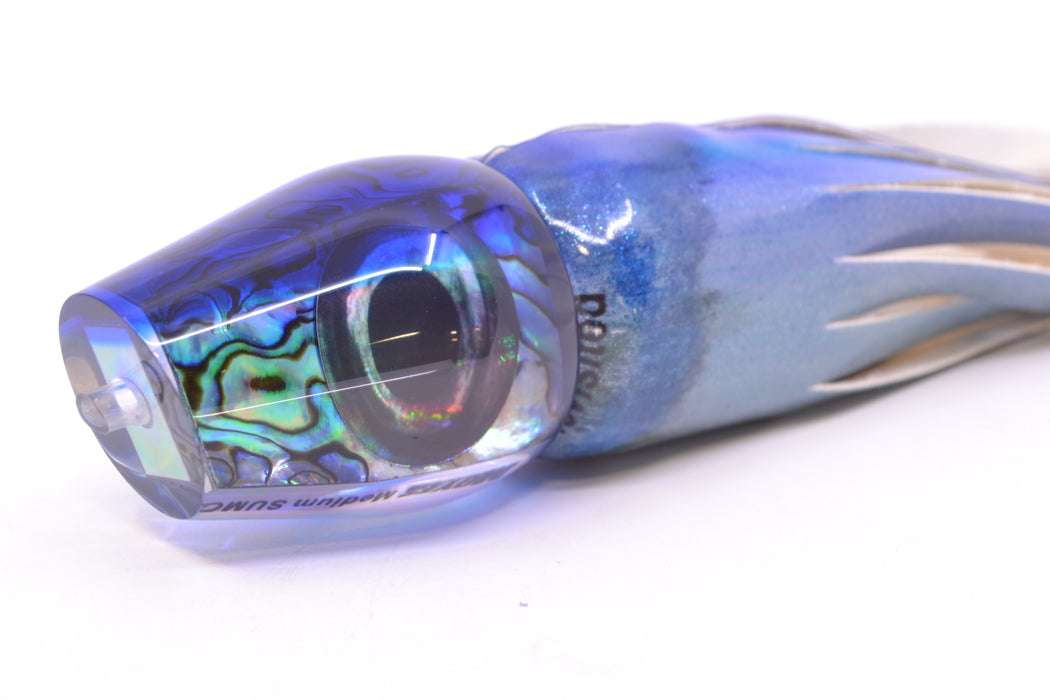 Moyes Lures Paua Shell Blue Back Medium Sumo 12" 5.5oz FT Vinyl Aku Revisited GZE