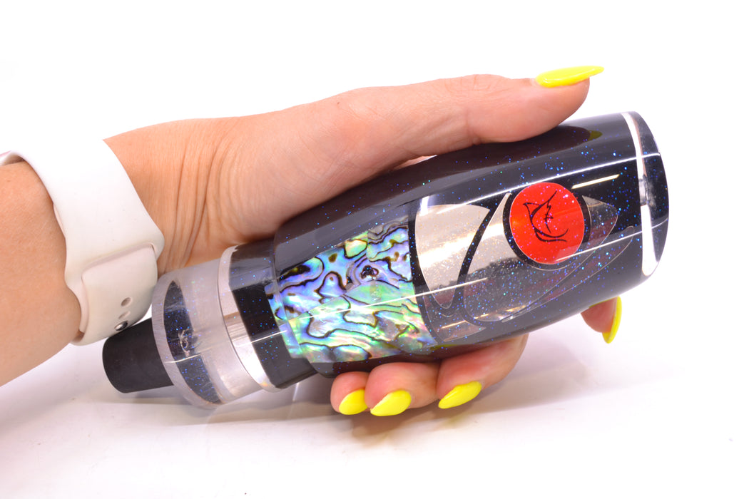 Bonze Lures Hydra Silver-Paua Fish Red Eyes Violator 14" 12.5oz