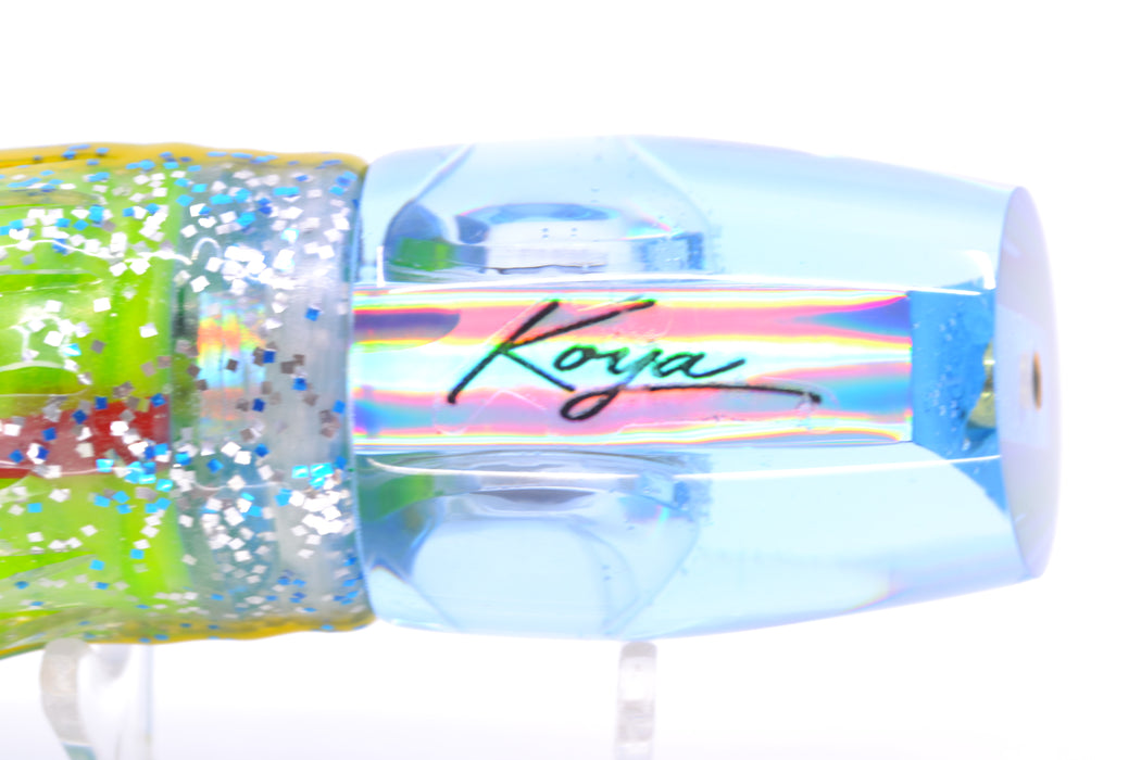 Koya Lures Ice Blue Rainbow Doll Eyes Small 861 10" 7oz Skirted Blue-Yellow-Silver GZE