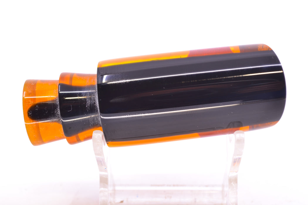 Koya Lures Amber Rainbow Black Back Red Eyes Tube 9" 3oz GZE