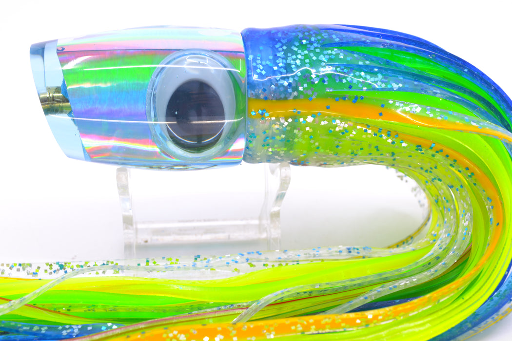 Koya Lures Ice Blue Rainbow Doll Eyes Small 861 10" 7oz Skirted Blue-Yellow-Silver GZE