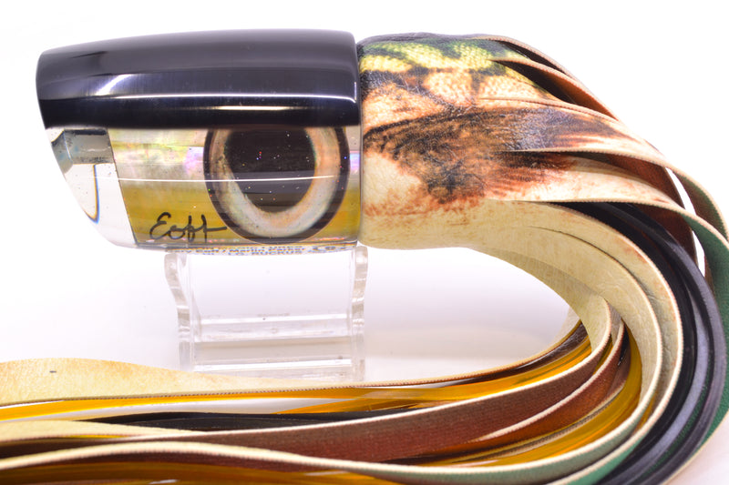 Marlin Magic Golden MOP Black Back Taxi Eyes Large Ruckus 14" 13oz ALV Vinyl Mackerel