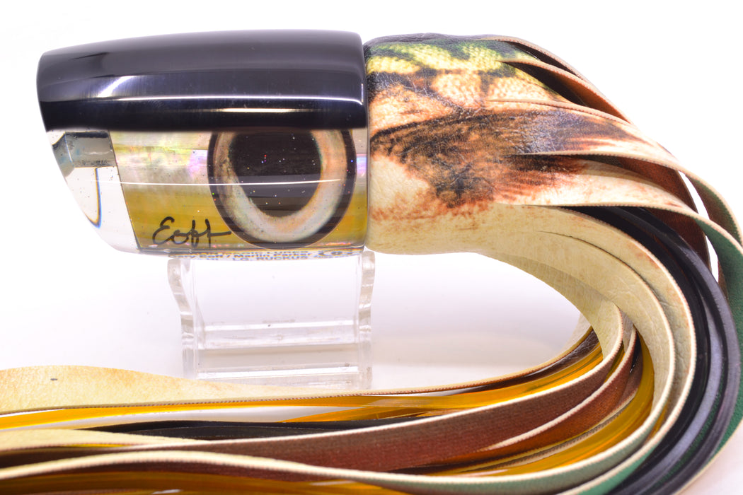 Marlin Magic Golden MOP Black Back Taxi Eyes Large Ruckus 14" 13oz ALV Vinyl Mackerel GZE