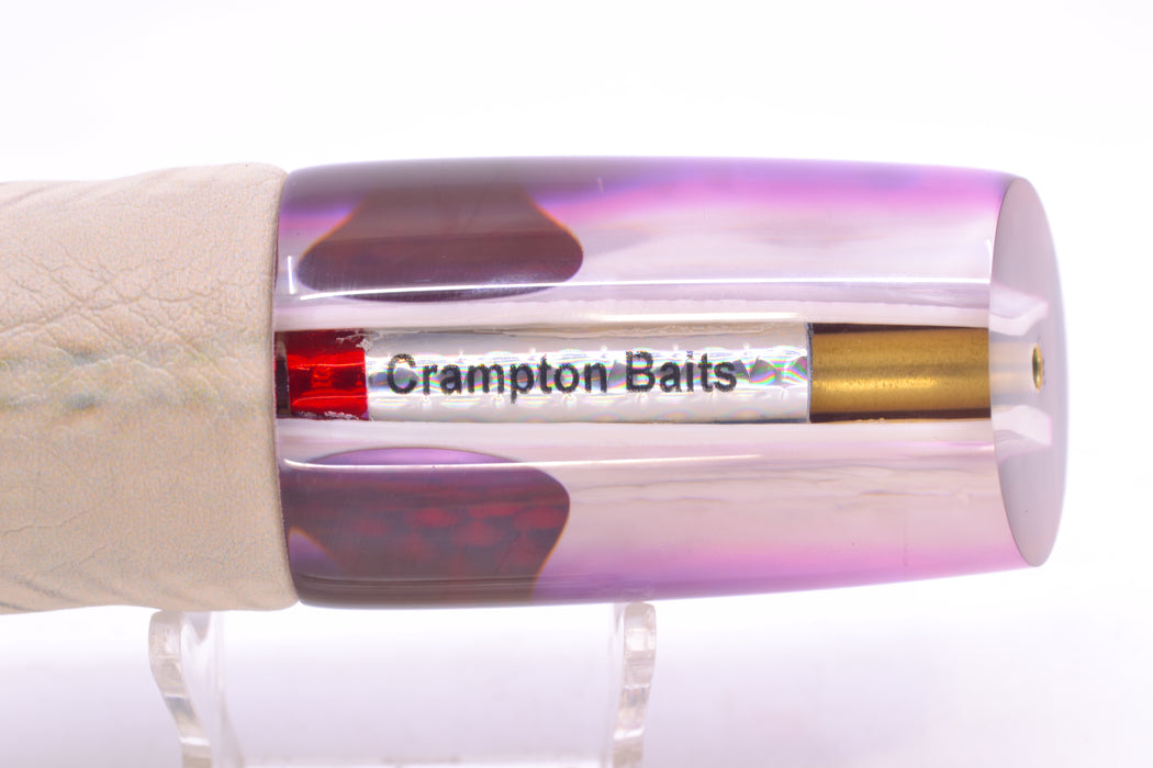 Crampton Baits Real White MOP Black-Pink Back Red Eyes HoG 14" 8.6oz ALV Black Ballyhoo